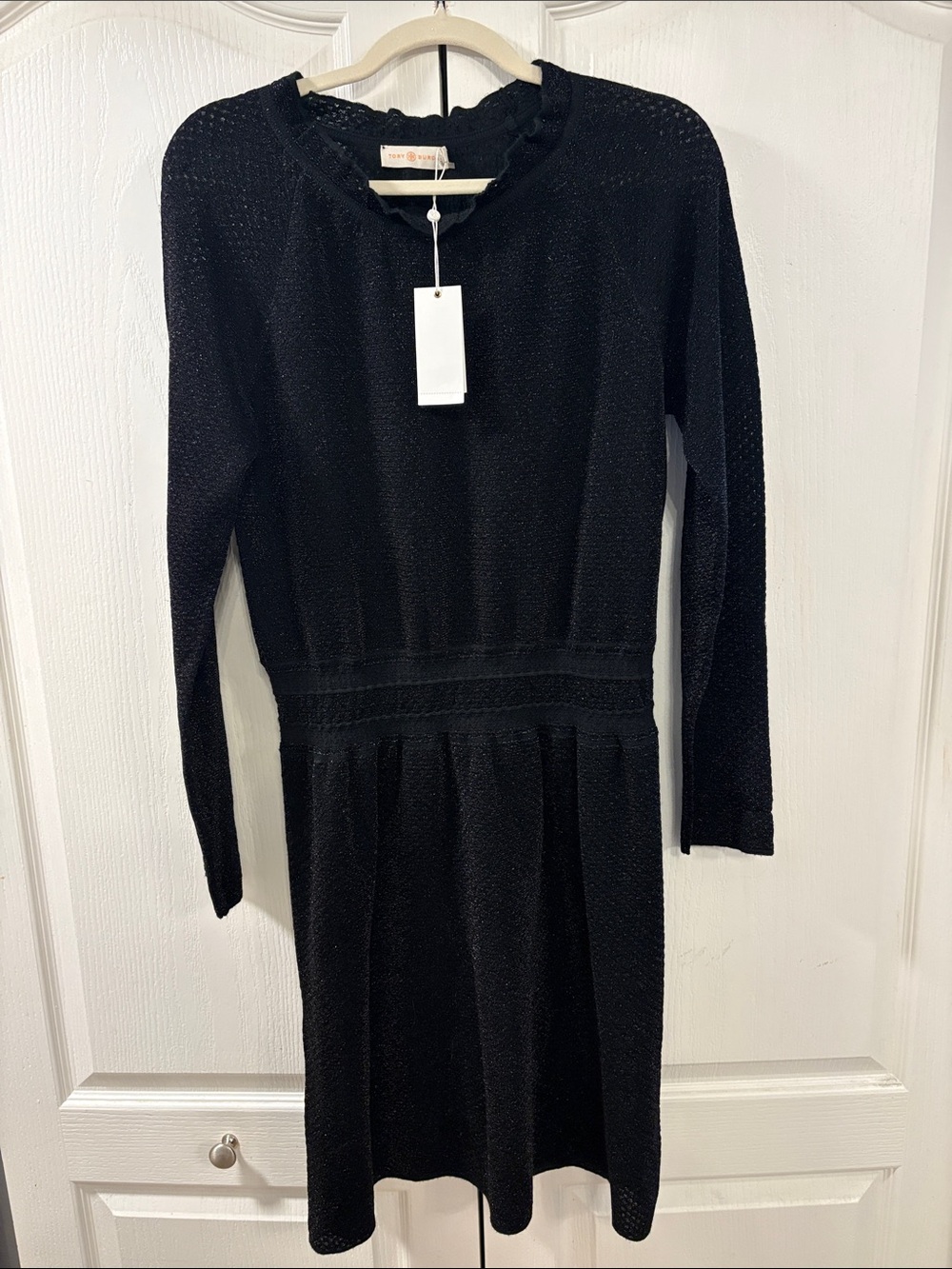 Tory BurchWomen’s Black Long-Sleeve Knit Dress